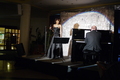Jazz Duo Willetta Carson and Thomas Fink on grand piano in a ZONTA benefit concert at the clinic Fachklinik Herzogenaurach, Erlangen, Germany; with the evening's revenues the Erlangen ZONTA club supported a development aid project in Namibia
