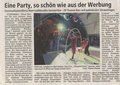 Sonntagsblitz newspaper reports the summer party of the Schultze - Walther - Zahel communications agency in Nuremberg, where Willetta Carson & band performed jazz and blues openair