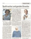 Nürnberger Nachrichten newspaper gives a preview of the upcoming concerts and shows in the Comoedie theater in Fürth, where jazz singer Willetta Carson was introducing the Chicago Christmas Show